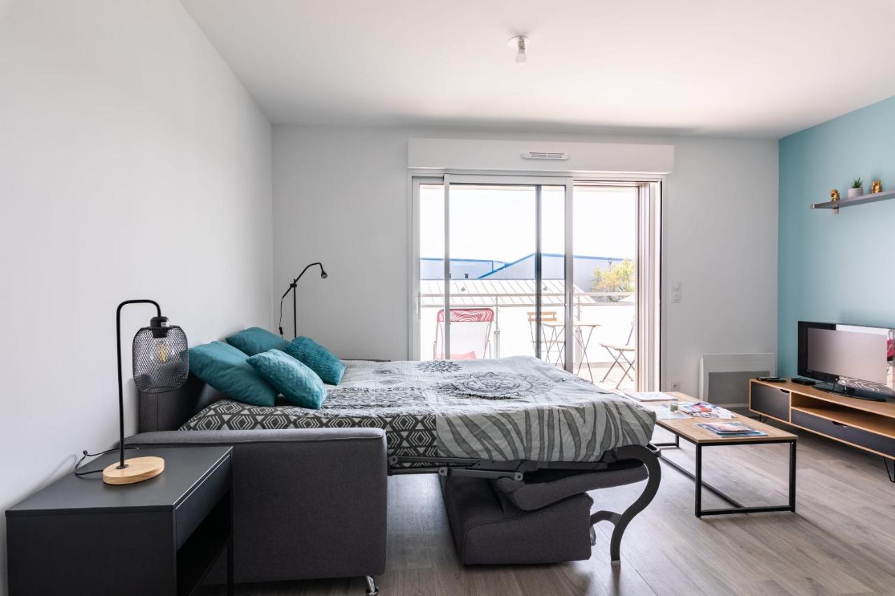 L'ÉCUME - Studio moderne avec grand balcon et place de parking Apartamento Dinard Exterior foto